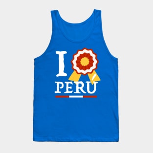 I love Peru - Te Amo Peru - Escarapela Tank Top